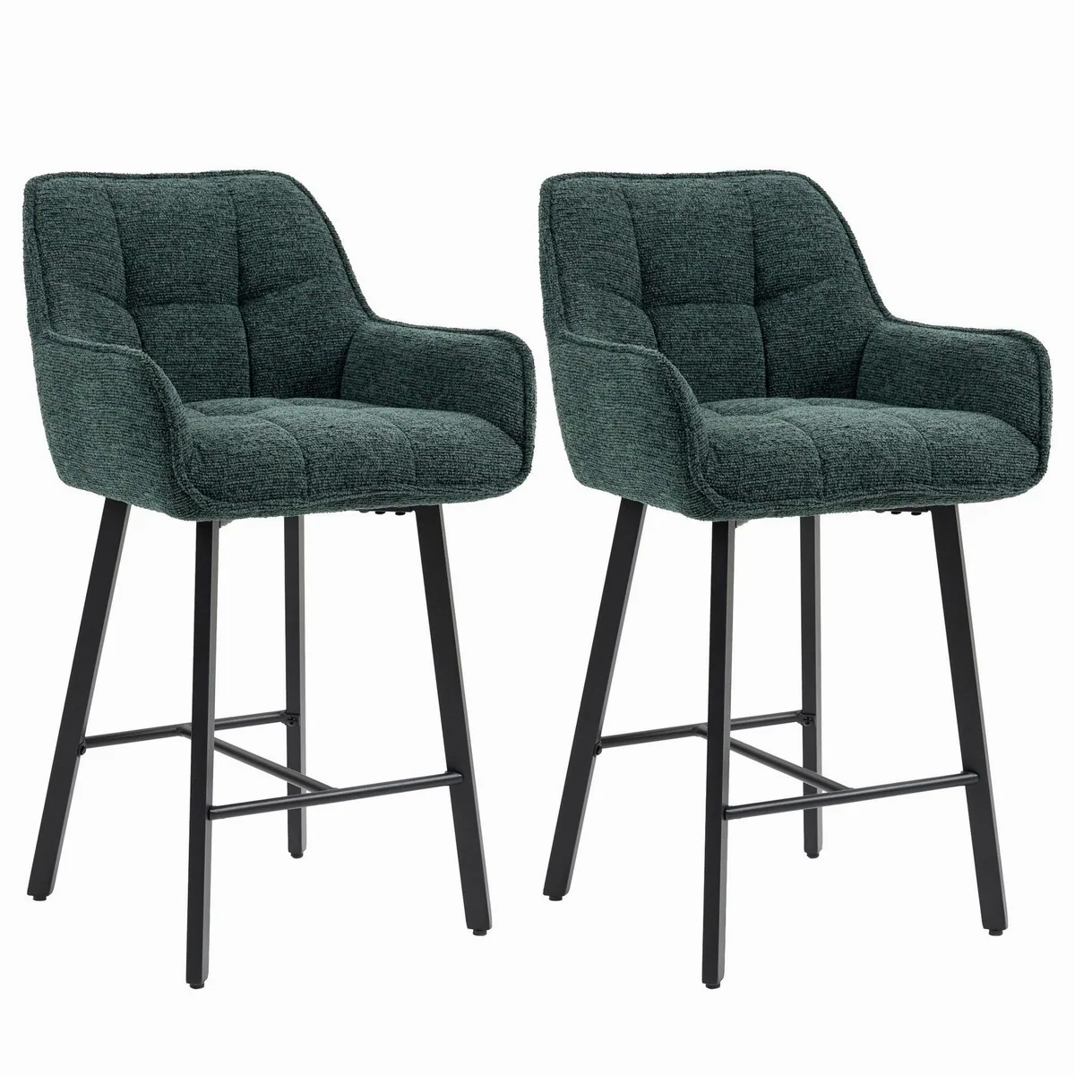 BRTHORY Barhocker 2er Set, ergonomisch, höhenverstellbar, stabil — ideal für Bars und Küchen