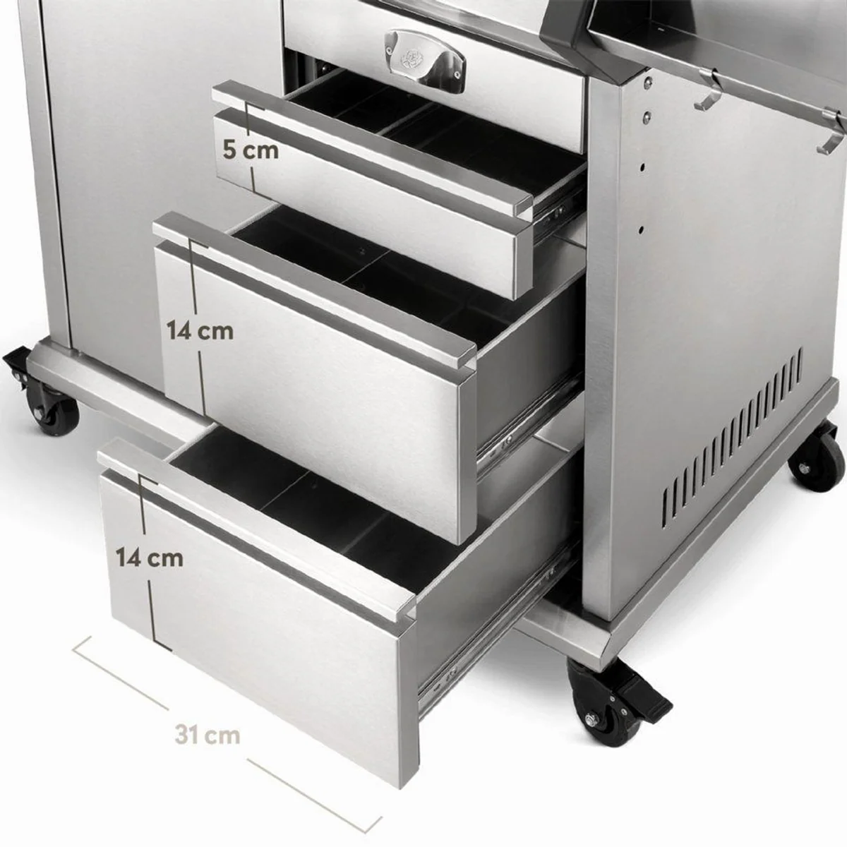 BURNHARD Big EARL Gasgrill 4-Brenner, Gusseisen Grillrost, inkl. Abdeckhaube 4