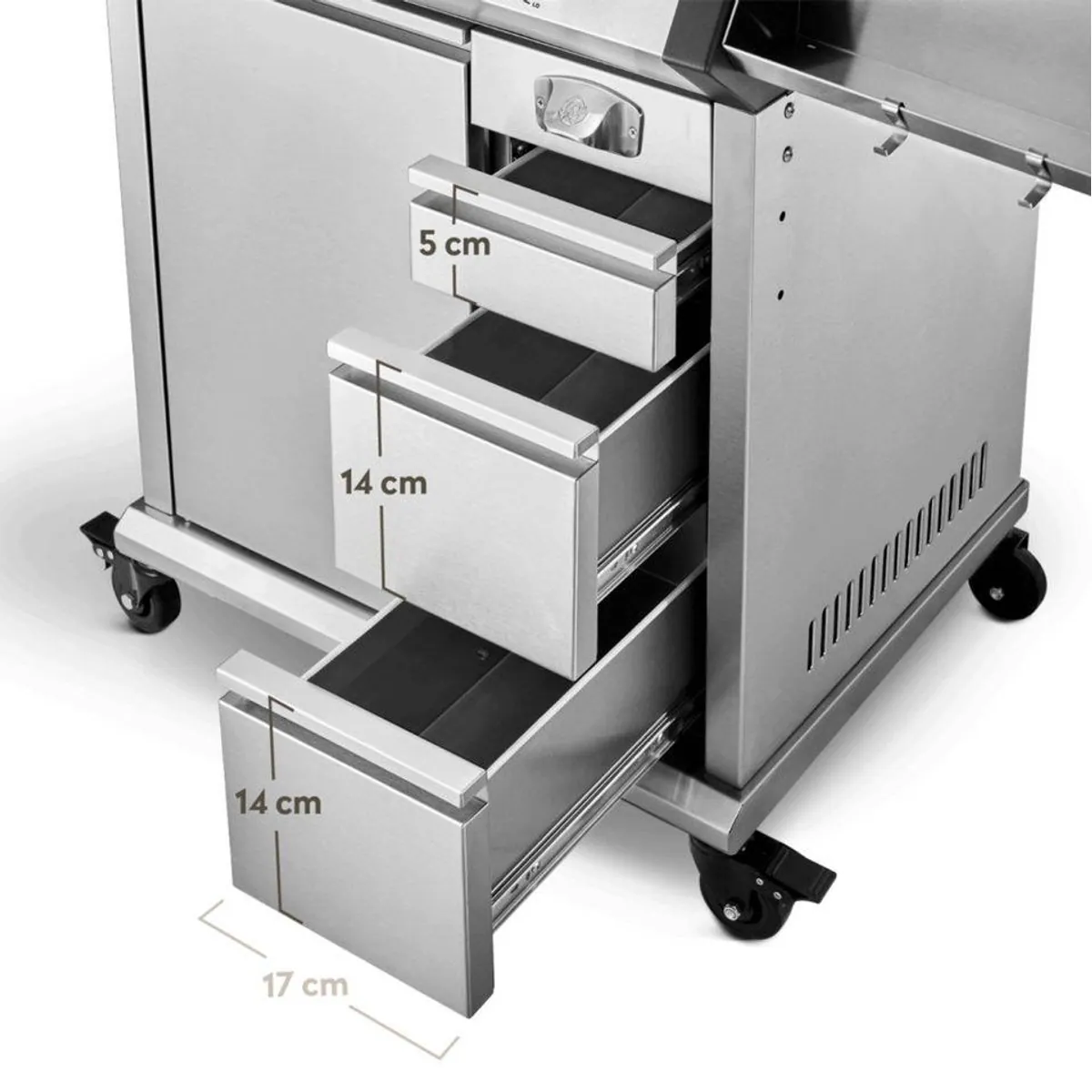 BURNHARD EARL Gasgrill 3-Brenner, Edelstahl Grillrost, Infrarot Keramikbrenner 4