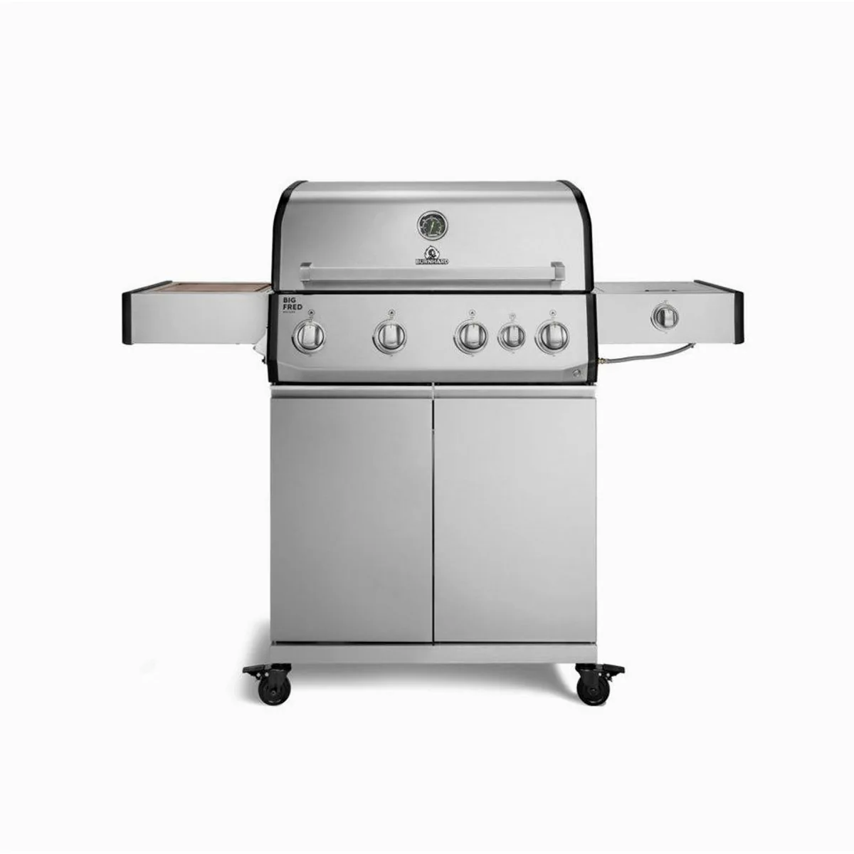 BURNHARD Big FRED Deluxe Gasgrill 4-Brenner, 21,2 kW Leistung, Infrarot-Keramikbrenner, Edelstahl