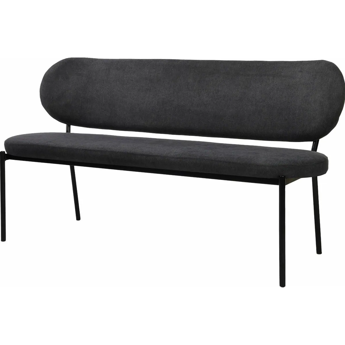 byLIVING Sitzbank Jersey, eleganter Webstoff, robustes Stahlgestell — 160 cm Breite, komfortable Rückenlehne