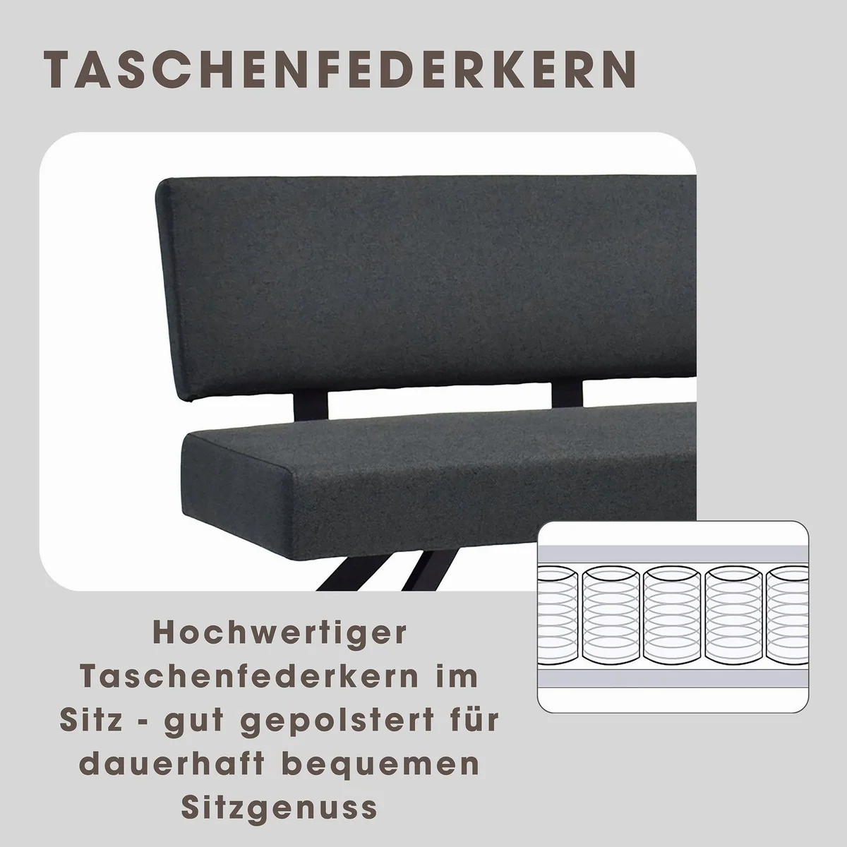 byLIVING Sitzbank TORONTO, modernes Design, optimaler Sitzkomfort, bis 160 kg 4