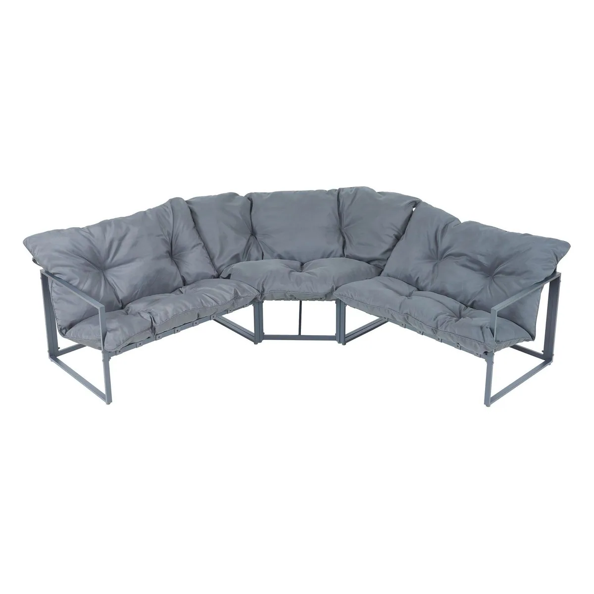 casa.pro Loungeset Karg, 4-tlg. Set mit Sofa und Couchtisch — Stilvolles Design, Wetterbeständig, Schnelle Montage 5