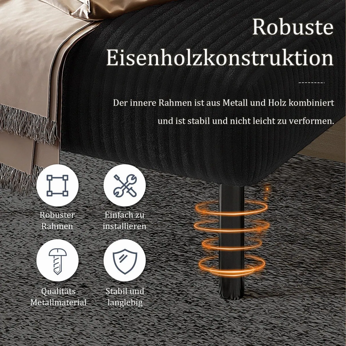 Celya Relaxsessel, angenehmer Cordstoff, praktische Seitentaschen — 67x75x79 cm 4