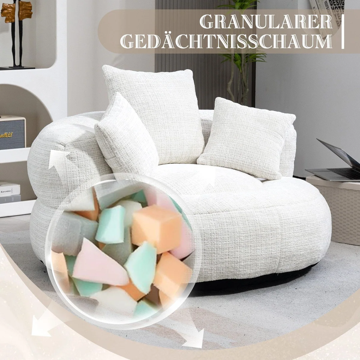 Celya Sitzsack Lazy Sofa, ergonomisch, geräumig, vielseitig einsetzbar 3