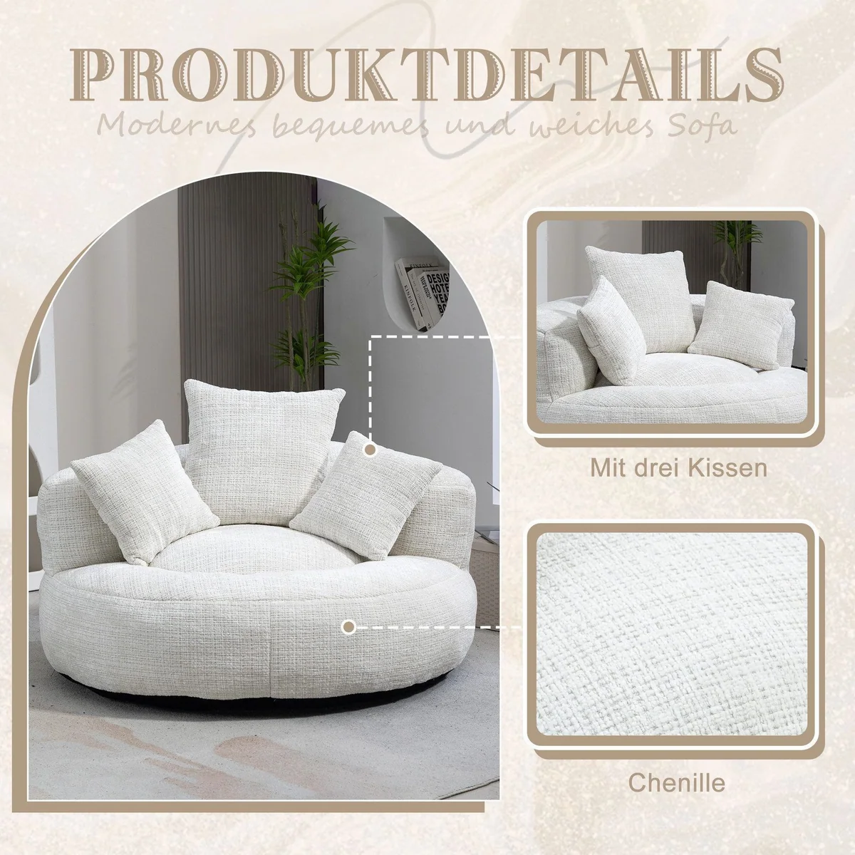 Celya Sitzsack Lazy Sofa, ergonomisch, geräumig, vielseitig einsetzbar 5