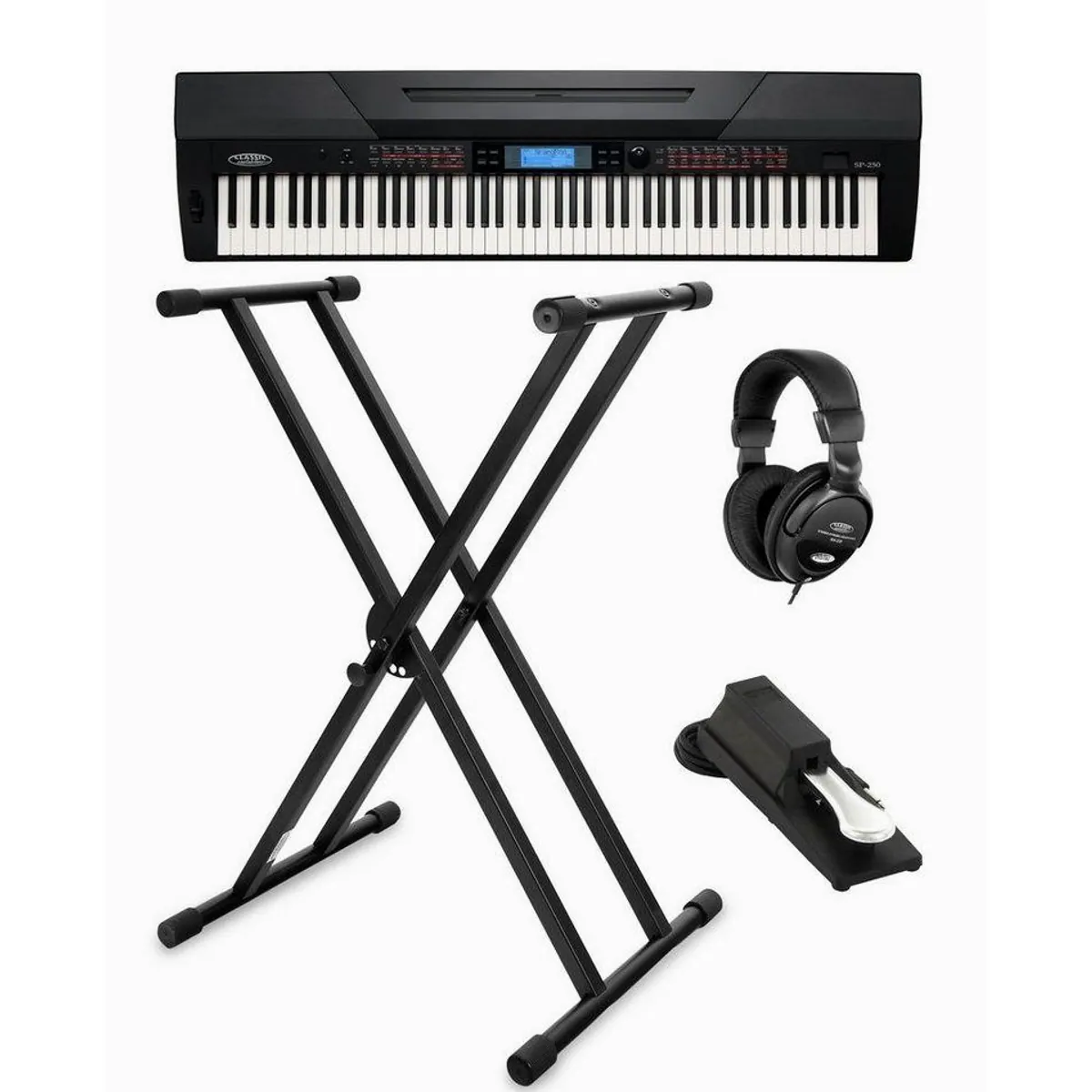 Classic Cantabile SP-250 Stagepiano, 88 Hammertasten, 600 Sounds & Begleitautomatik