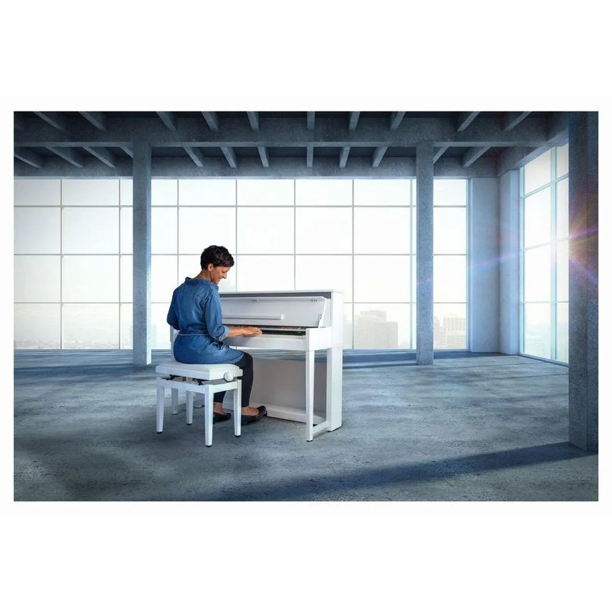 Classic Cantabile UP-1 Digitalpiano, 88 gewichtete Tasten, vielseitige Klänge, Twinova-Funktion 2