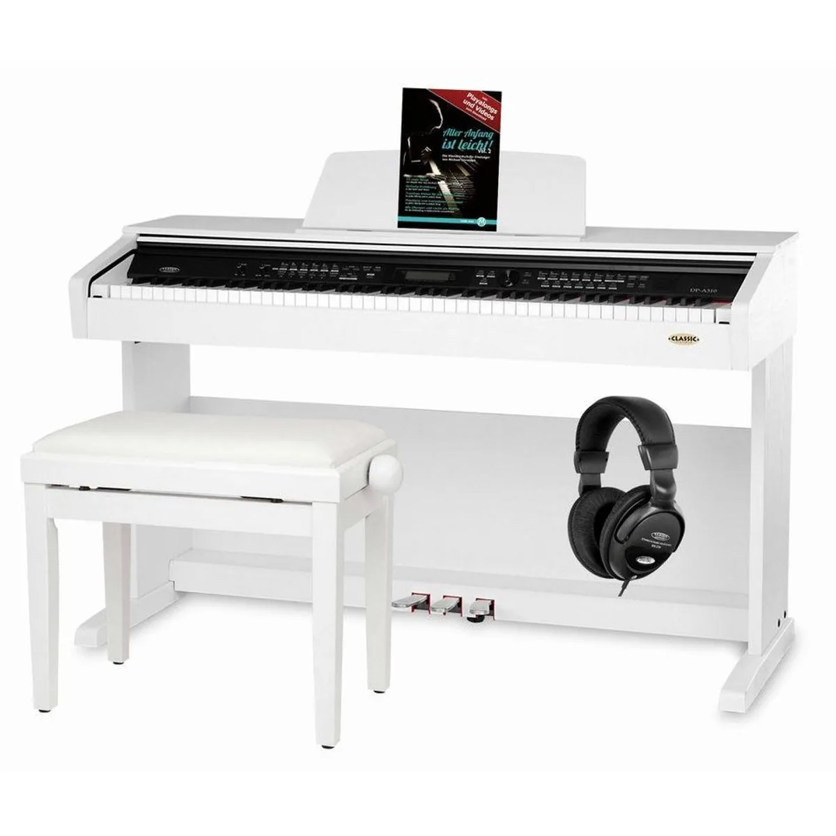Classic Cantabile DP-A 310 Digitalpiano Set, 88 Tasten, 500 Voices, USB-Anschluss