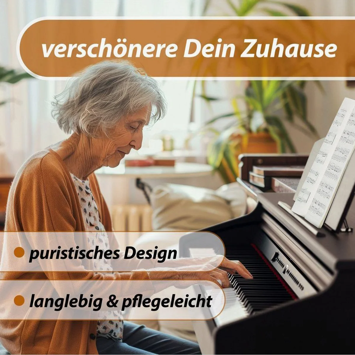 Classic Cantabile DP-50 E-Piano, gewichtete Hammertastatur, Twin-Piano-Funktion, vielfältige Features 4