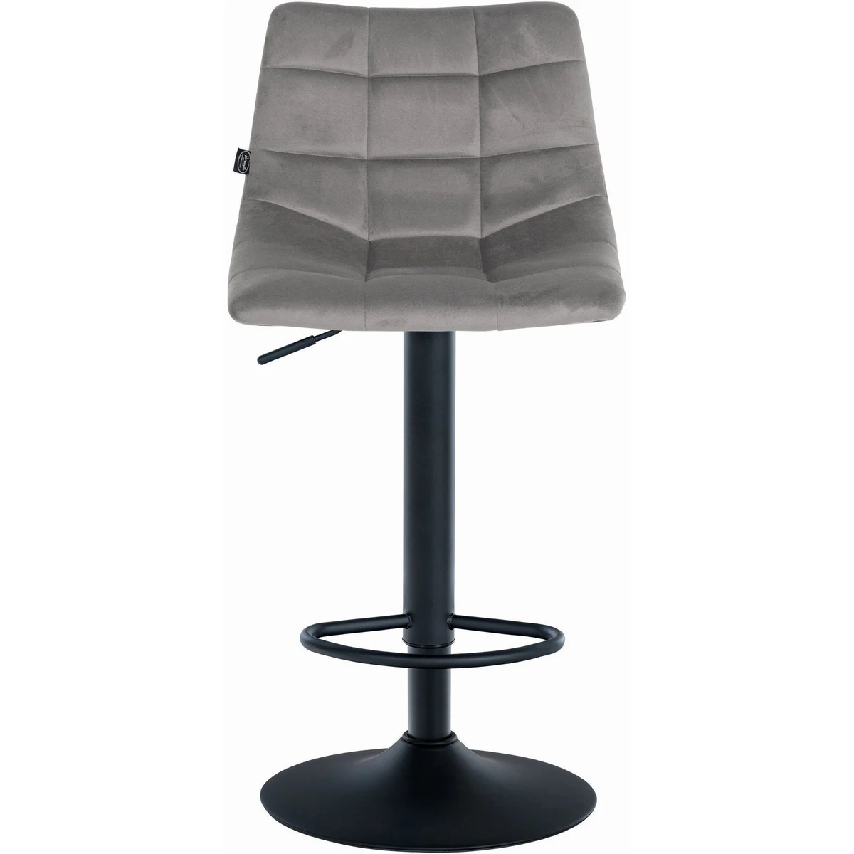 CLP Barhocker Jerry Samt Set, höhenverstellbar, drehbar, elegantes Design 4