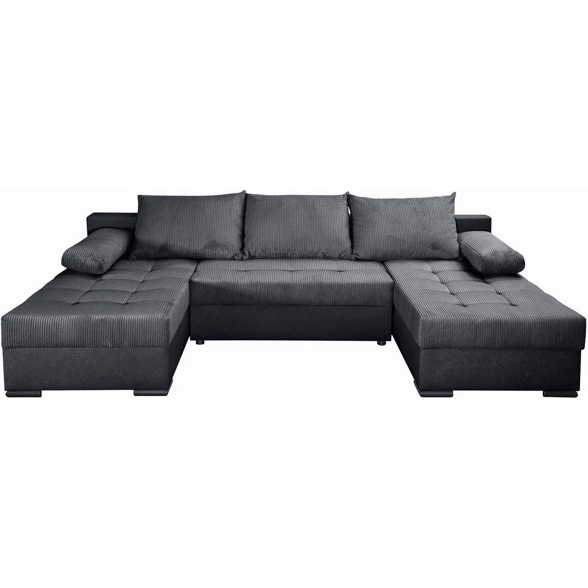 COLLECTION AB Wohnlandschaft Josy U-Form, 269 cm, Federkern, Schlaffunktion, Cordbezug 2