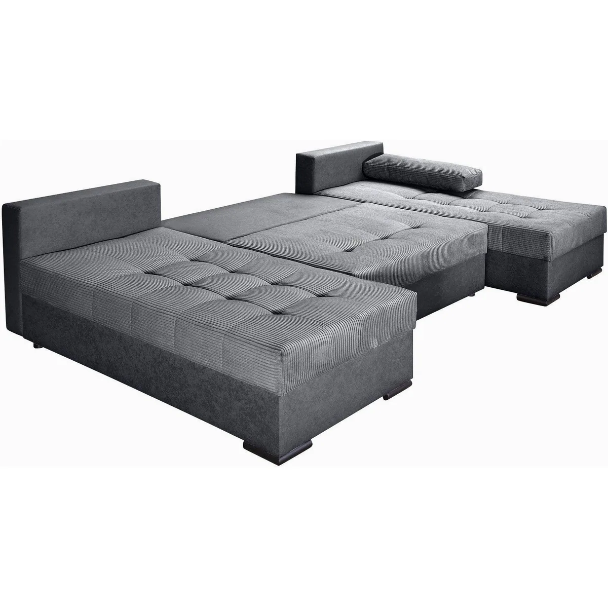COLLECTION AB Wohnlandschaft Josy U-Form, 269 cm, Federkern, Schlaffunktion, Cordbezug 5