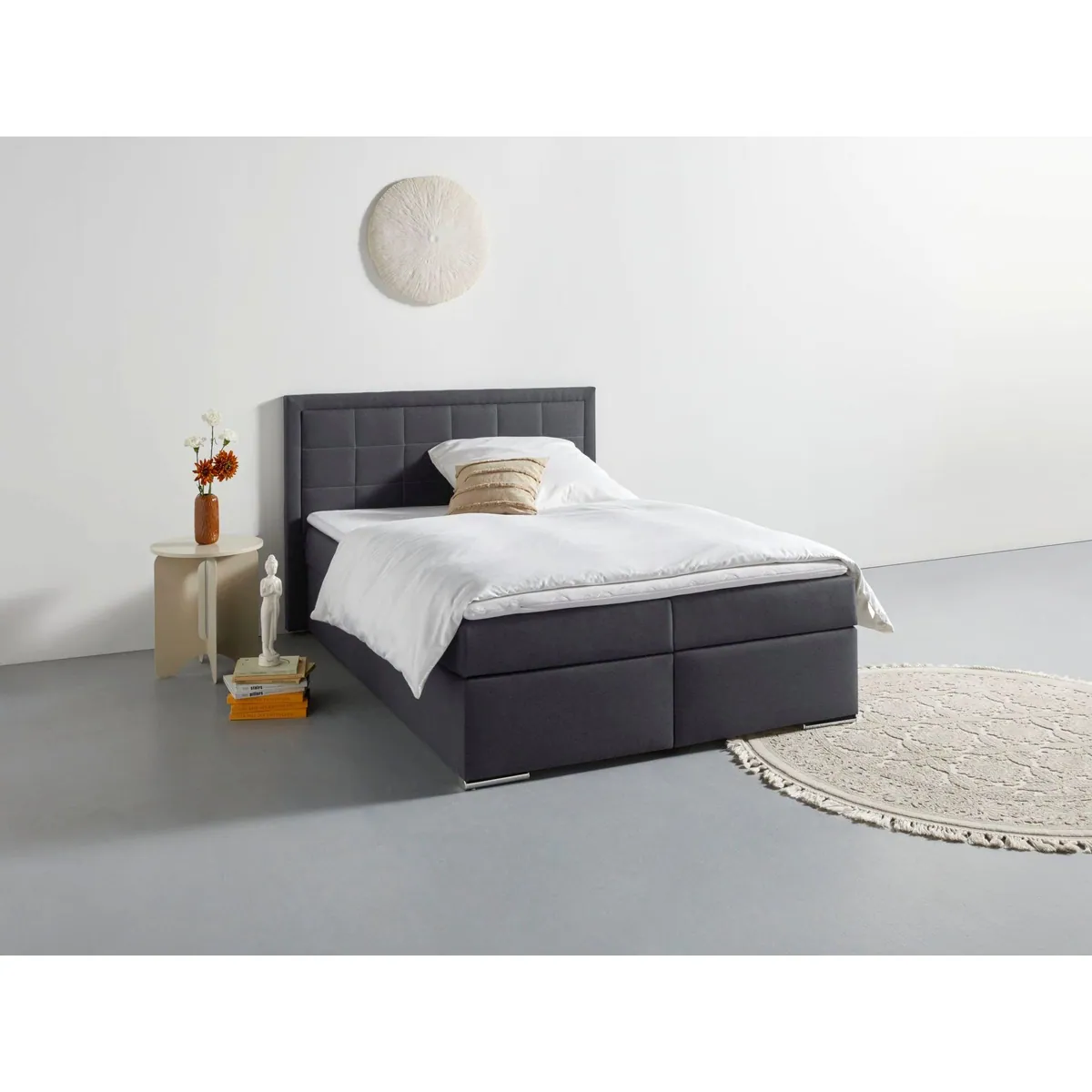 COLLECTION AB Boxbett ATHENA, mit Stauraum und Strukturstoff-Bezug 4