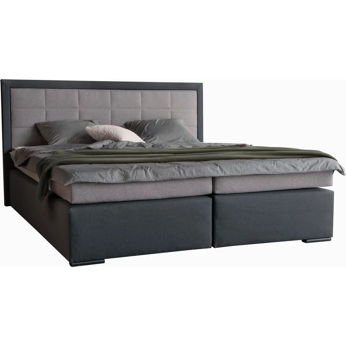 COLLECTION AB Boxspringbett 30 Jahre Jubiläums-Modell Athena, H2, strukturierter Bezug, wahlweise mit LED-Leiste 2