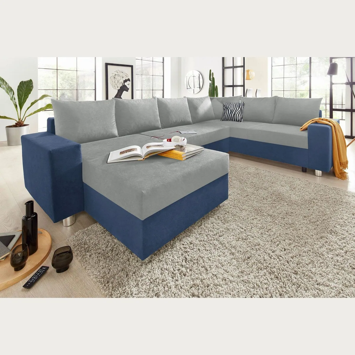 COLLECTION AB Wohnlandschaft Paris U-Form, Federkern, optional Schlaffunktion