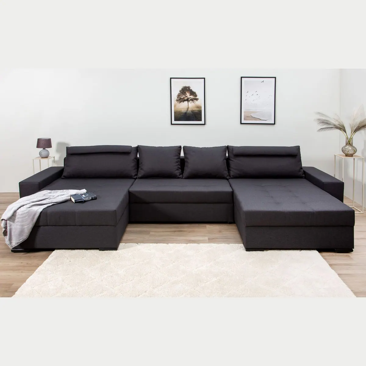 COLLECTION AB Wohnlandschaft Josy XXXL-Relax U-Form, Federkern, Schlaffunktion & Bettkasten