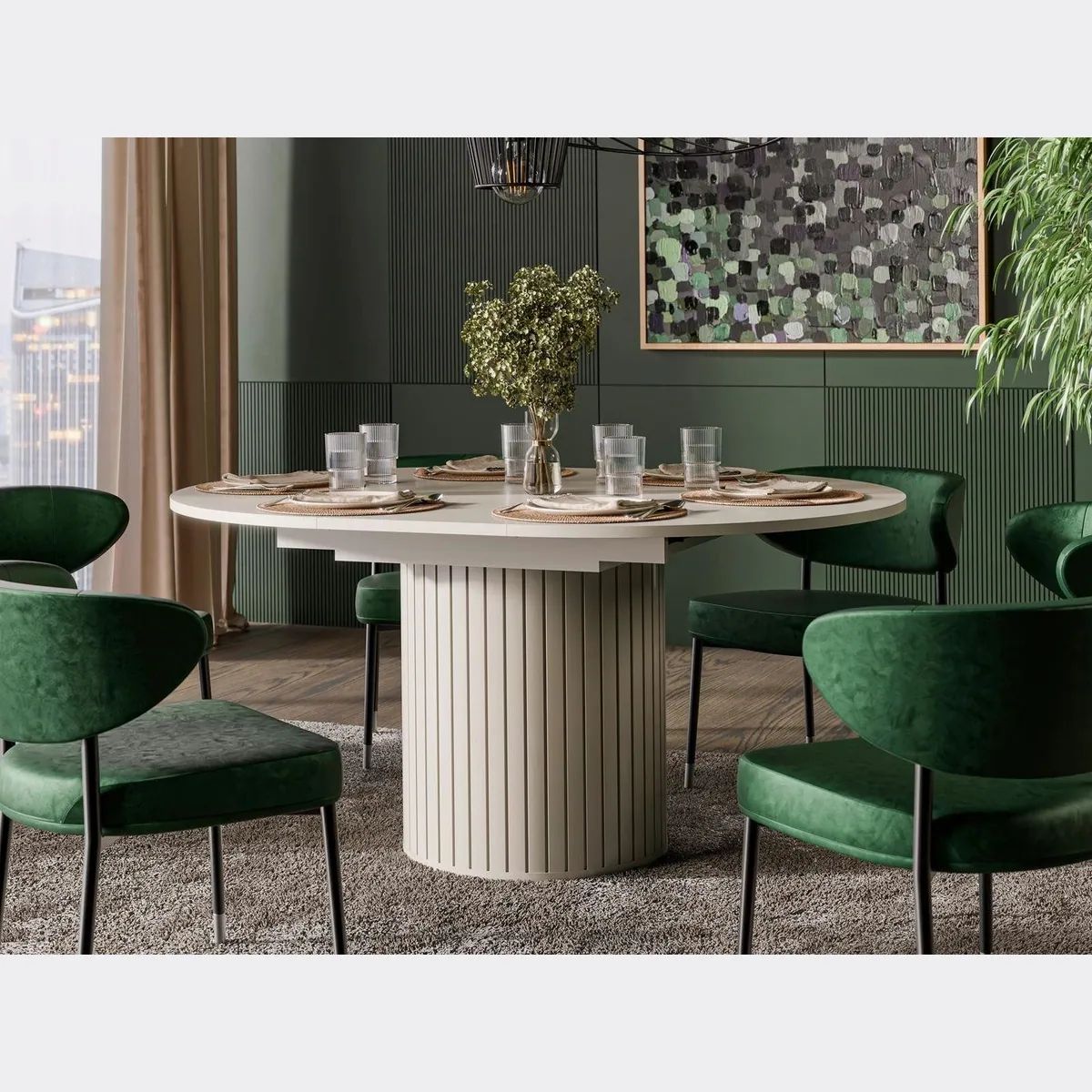 Compleo Esstisch MODERNO, ausziehbar 120-160 cm, modernes Design 2