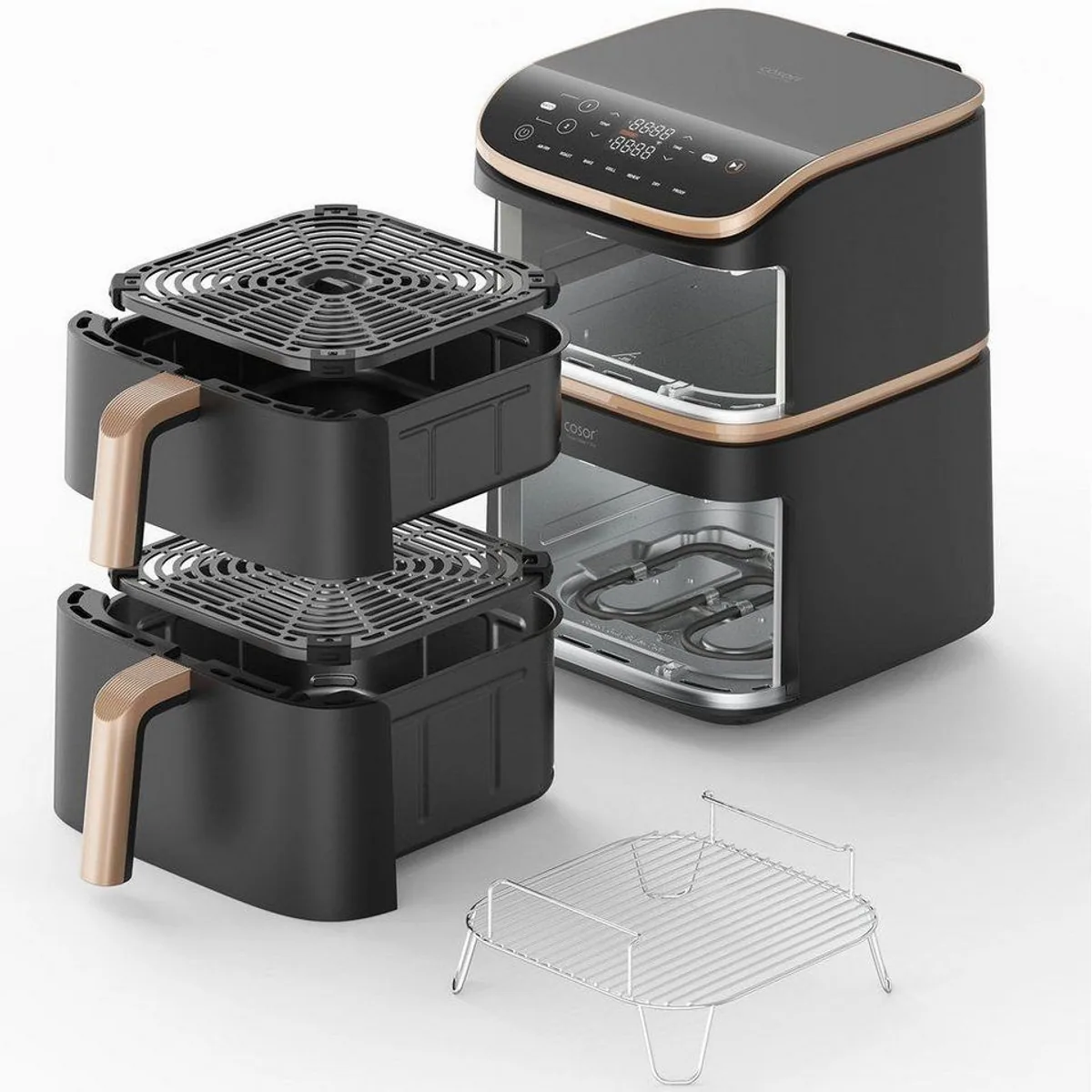 Cosori Turbo Tower Pro Heißluftfritteuse, 10,8 L, DualBlaze-Technologie, WLAN-Steuerung 4