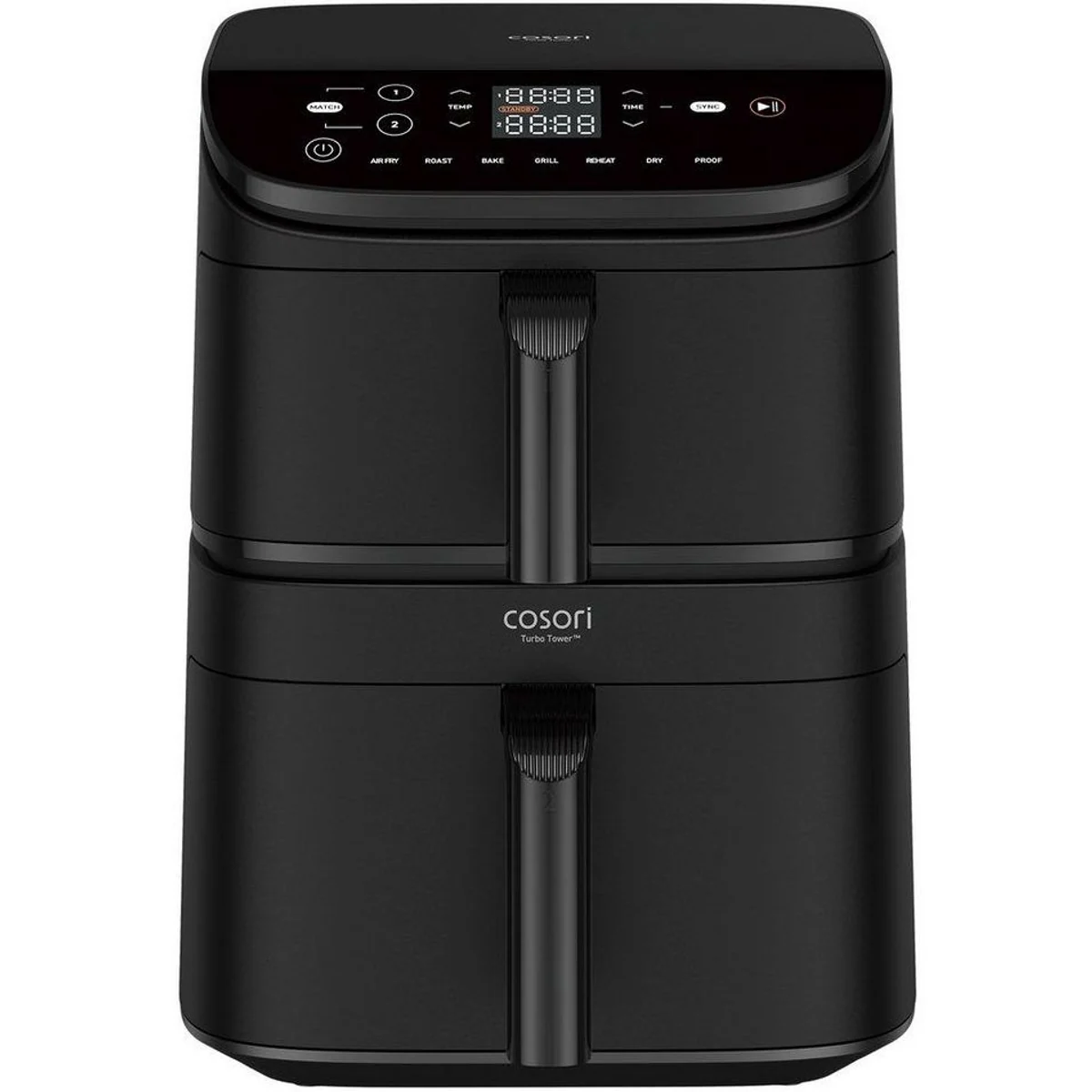 Cosori Turbo Tower CAF-DC121, 2630 W, 10,8 L, 7 Funktionen — vielseitig und platzsparend
