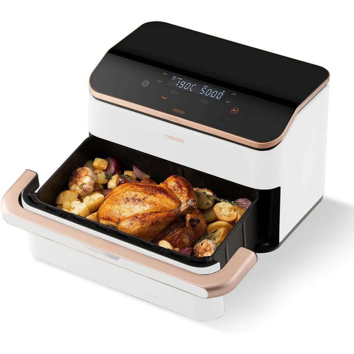 Cosori Heißluftfritteuse CAF-TF101S-WEUR, 2800 W, gleichmäßige Garung, 10-Liter-Korb, smarte App-Steuerung 4