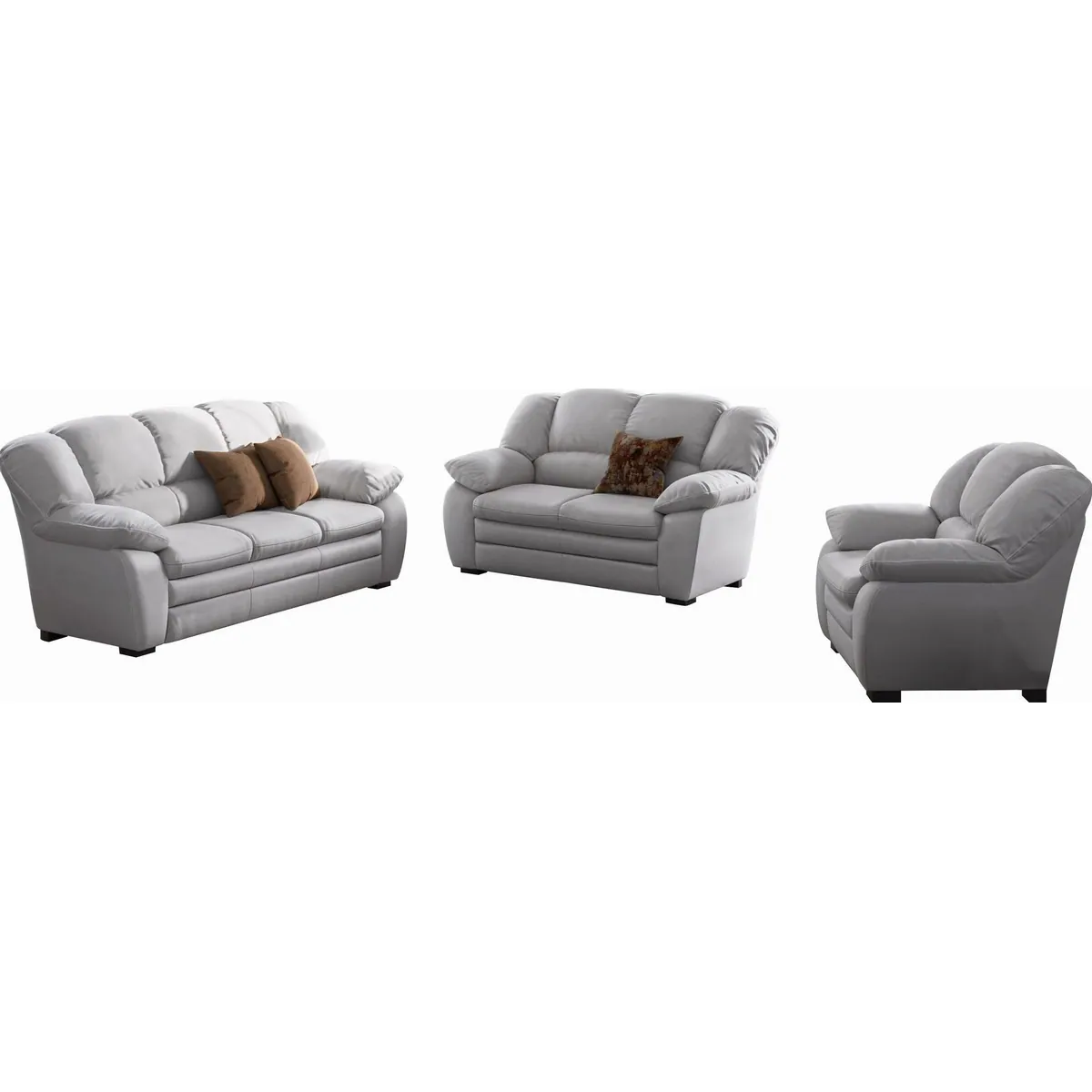 COTTA Polstergarnitur Casino, 3-teiliges Set, elegantes Design, hoher Sitzkomfort