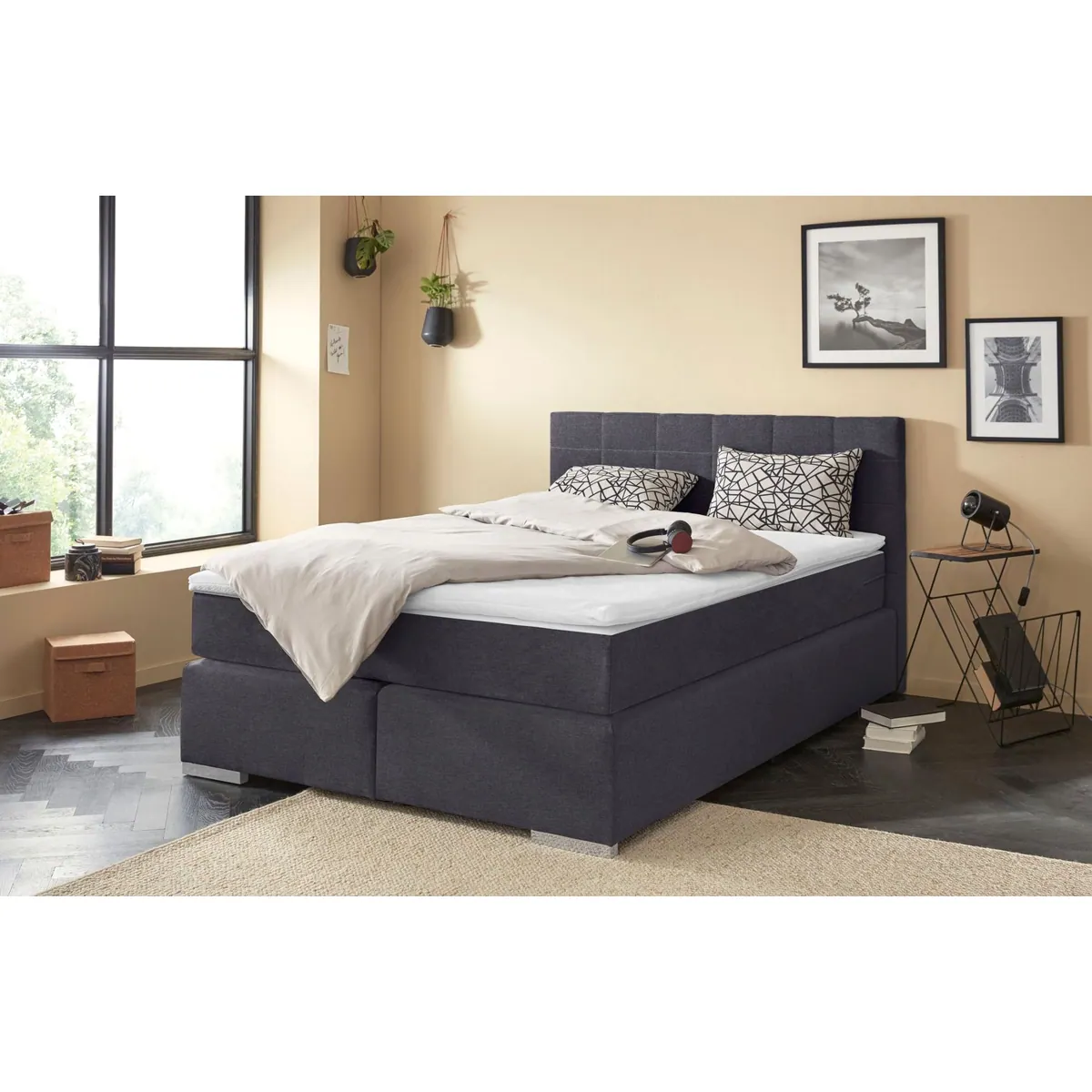 COTTA Boxspringbett Simba, inkl. Taschenfederkernmatratze und Komforttopper — modernes Design, individuelle Größen, hoher Schlafkomfort