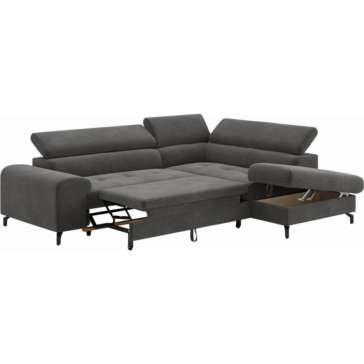 COTTA Ecksofa Aura L-Form, 260 cm, Schlaffunktion, inkl. Bettkasten 4