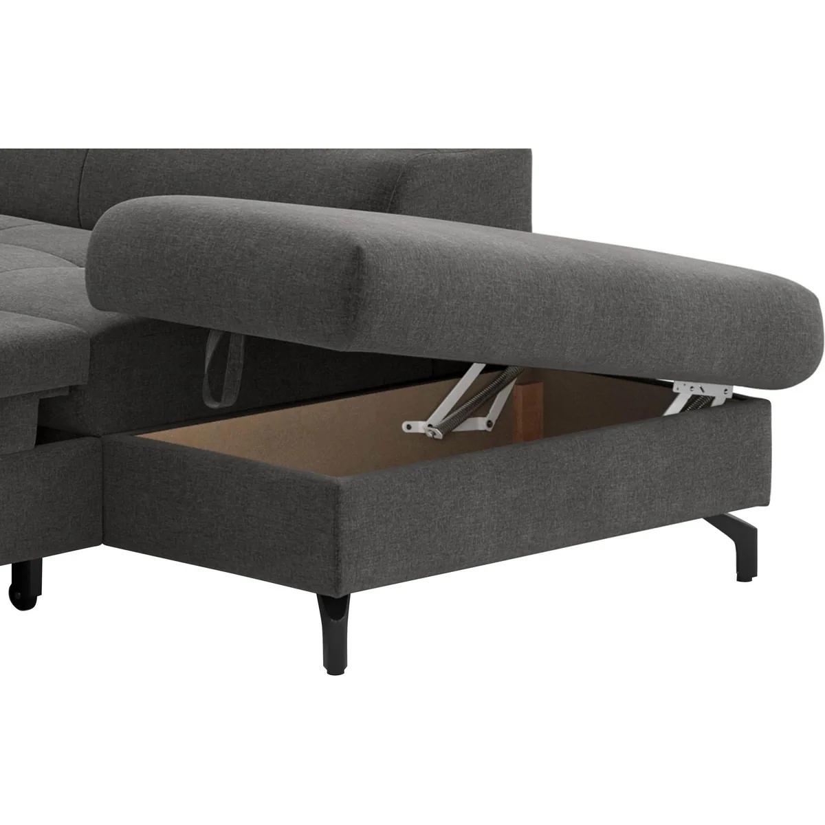 COTTA Ecksofa Aura L-Form, 260 cm, Schlaffunktion, inkl. Bettkasten 5