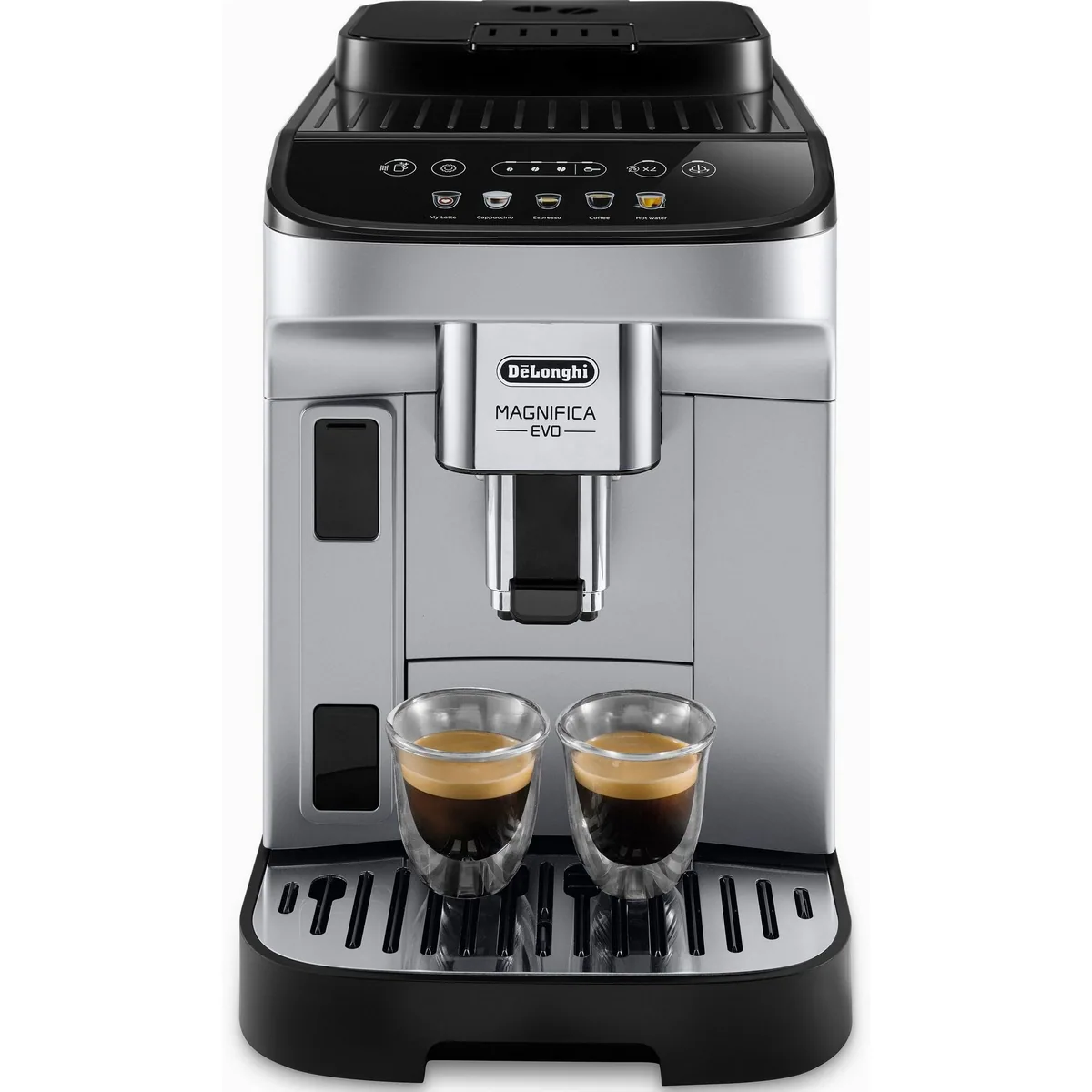 De'Longhi Magnifica Evo ECAM290.61.SB, 5 Kaffeerezepte, automatisierte Reinigung, LatteCrema System 2