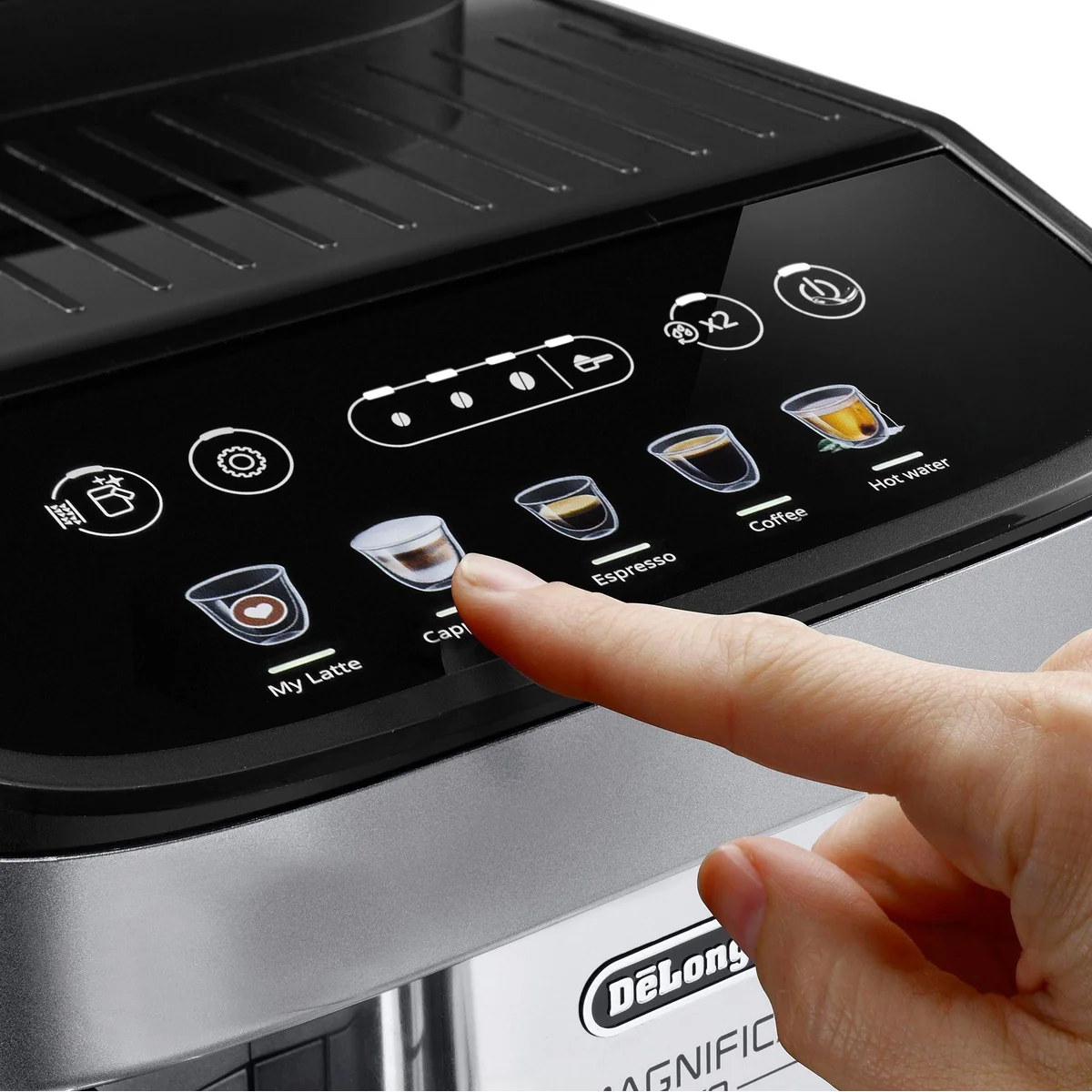 De'Longhi Magnifica Evo ECAM290.61.SB, 5 Kaffeerezepte, automatisierte Reinigung, LatteCrema System 5
