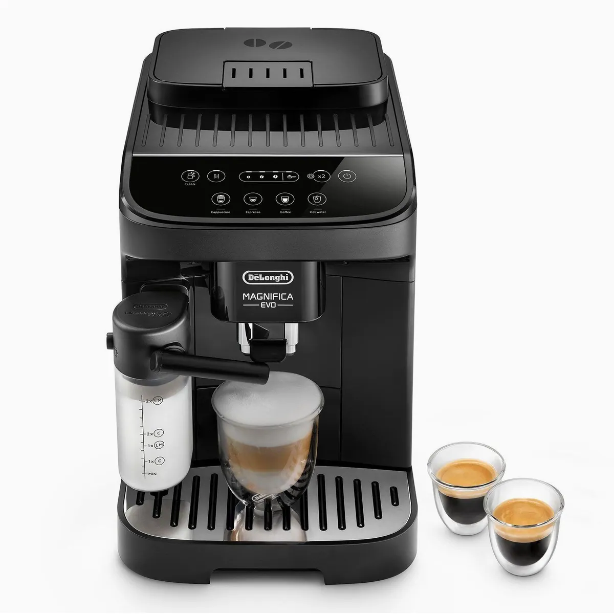 De'Longhi Magnifica Evo ECAM293.52.B, One-Touch-Bedienung, integriertes Kegelmahlwerk
