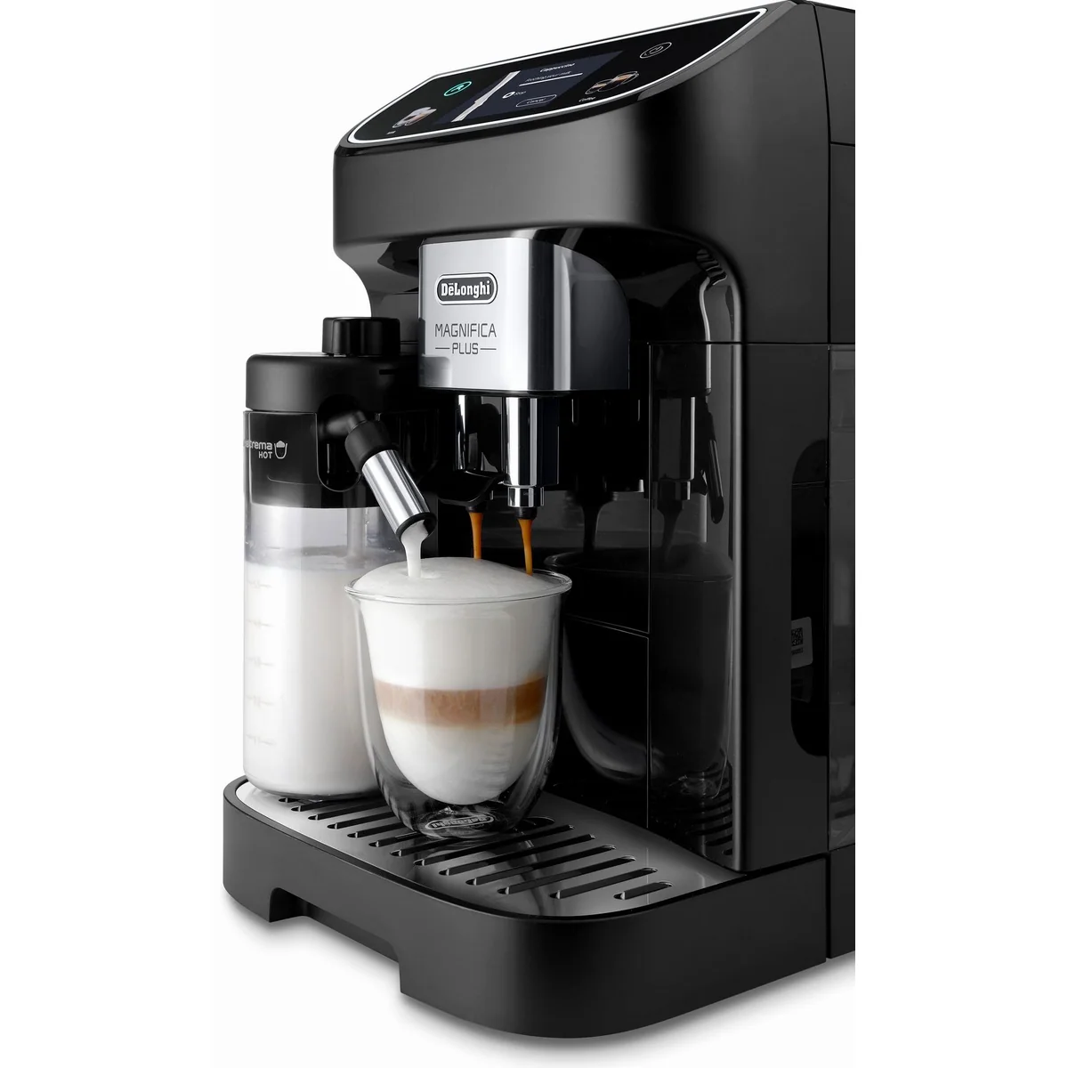 De'Longhi Magnifica Plus ECAM320.60.B, 15 Rezepte, LatteCrema Milchsystem, 3,5" Touch-Farbdisplay 4