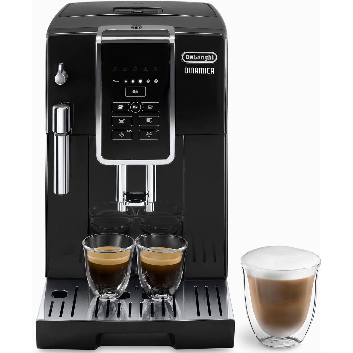 De'Longhi Dinamica ECAM358.15.B Kaffeevollautomat, Long Coffee Funktion, kompakt & leistungsstark 2
