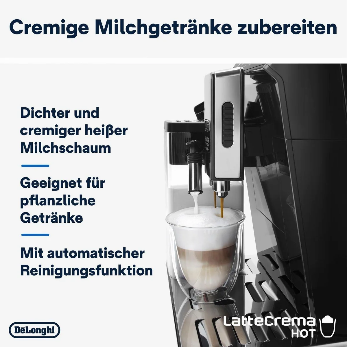 De'Longhi Eletta Evo ECAM46.860.B, vielseitige Kaffeezubereitung, leises Mahlwerk 4