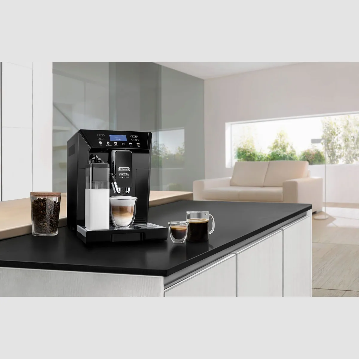 De'Longhi Eletta Evo ECAM46.860.B, vielseitige Kaffeezubereitung, leises Mahlwerk 5