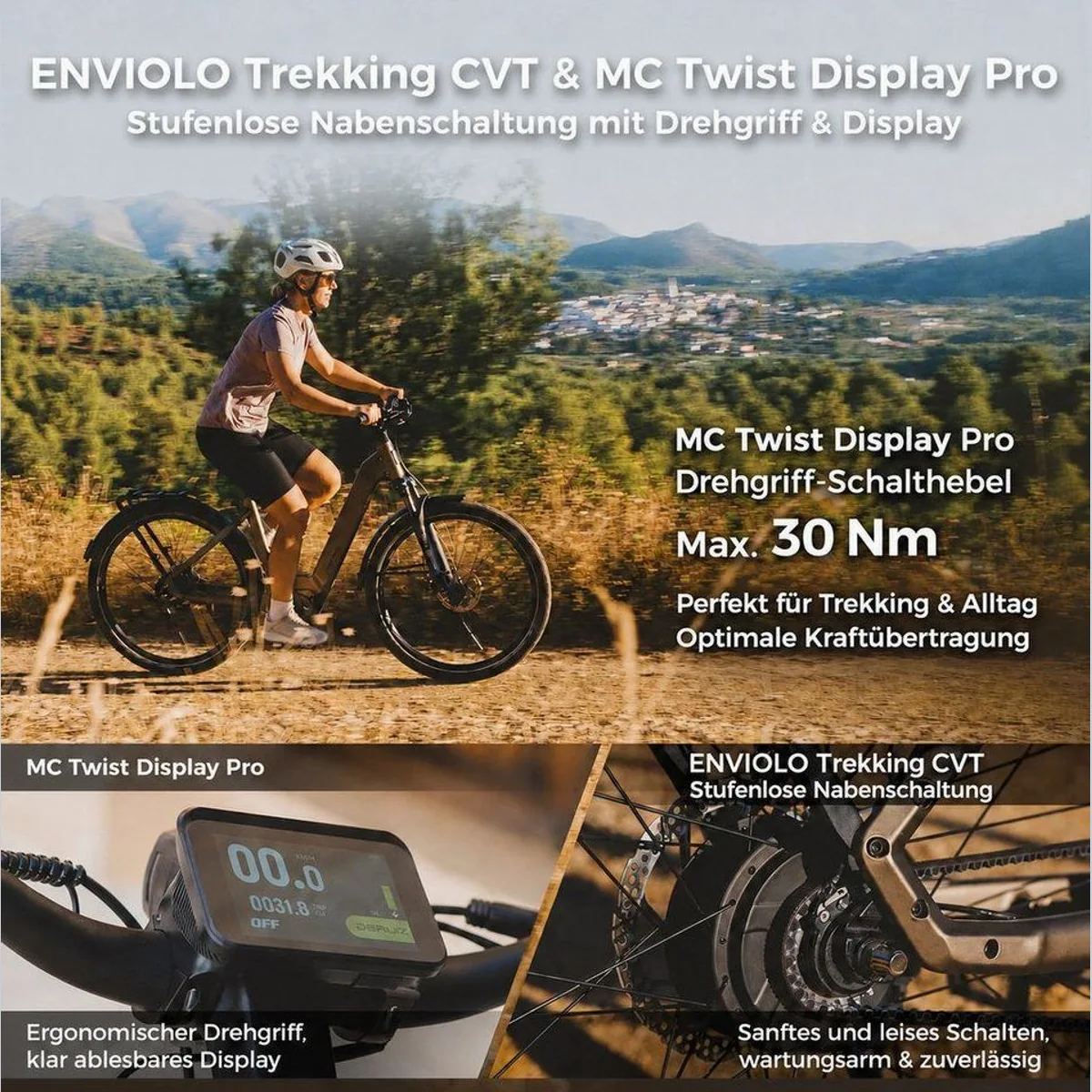 DERUIZ Mica Pro E-Bike, 29 Zoll, 110 Nm, 180 km Reichweite 4