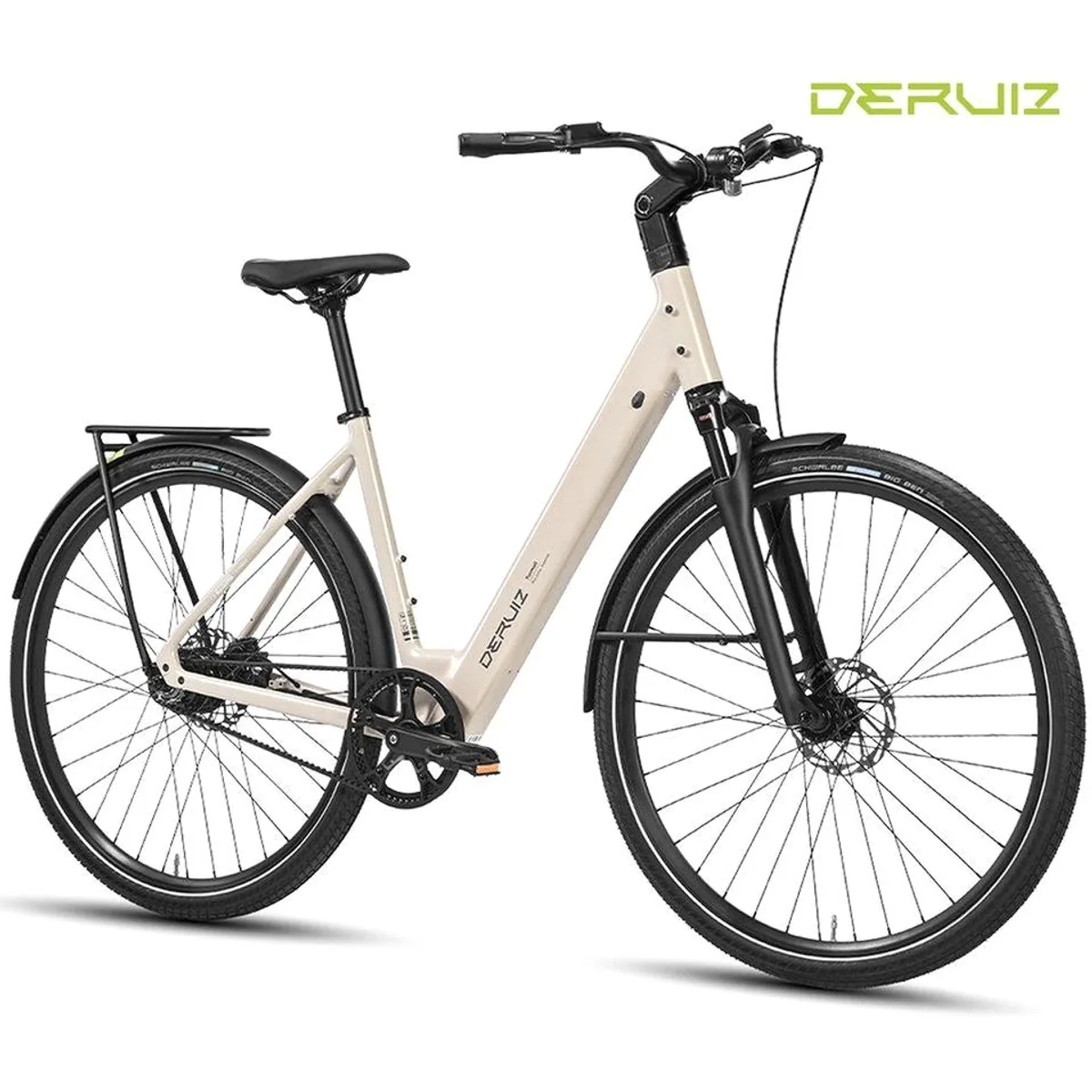 DERUIZ Turmali Comfort E-Bike, 28 Zoll, 360 Wh Akku, Gates Riemenantrieb