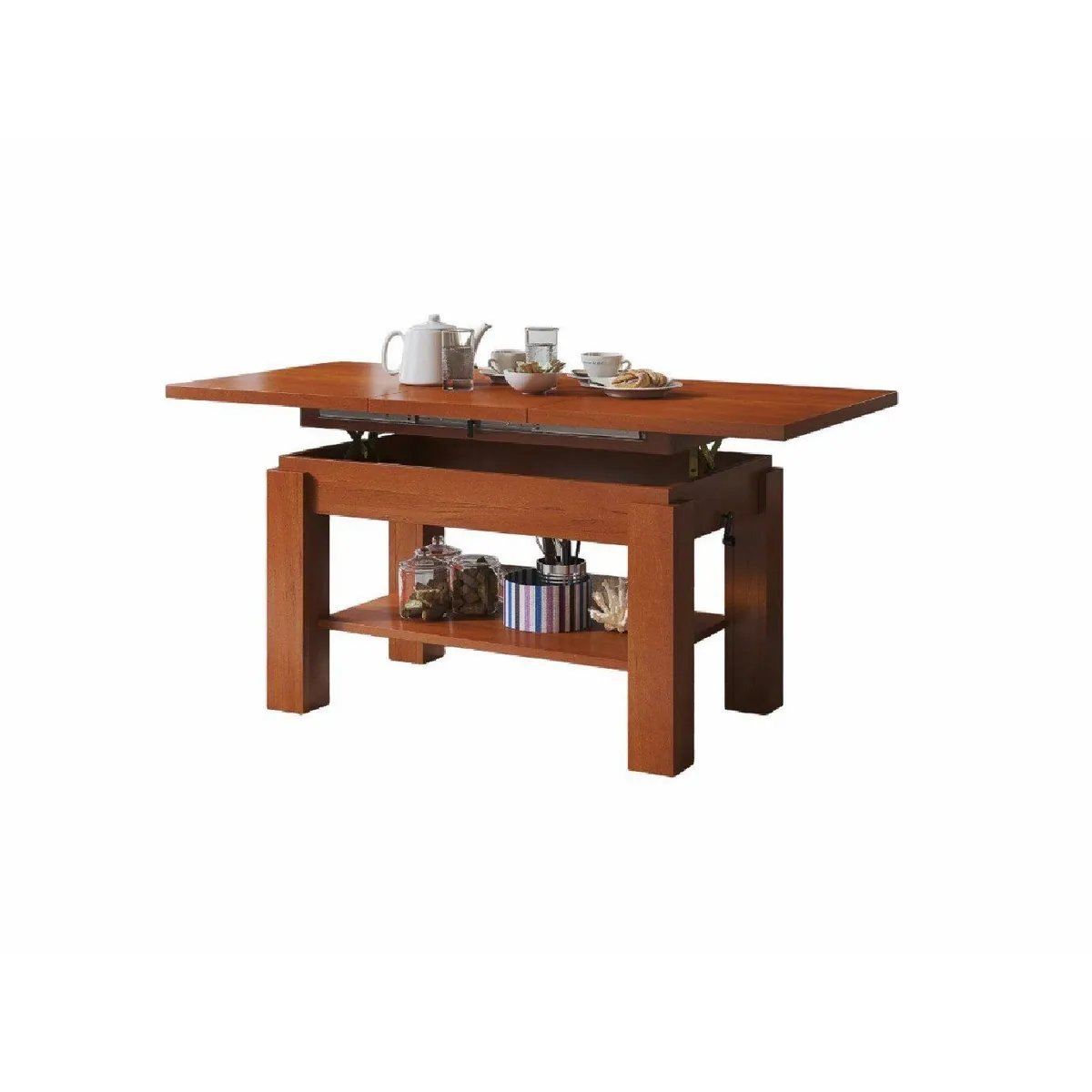 designimpex Couchtisch Astoria, höhenverstellbar & ausziehbar – modern & funktional