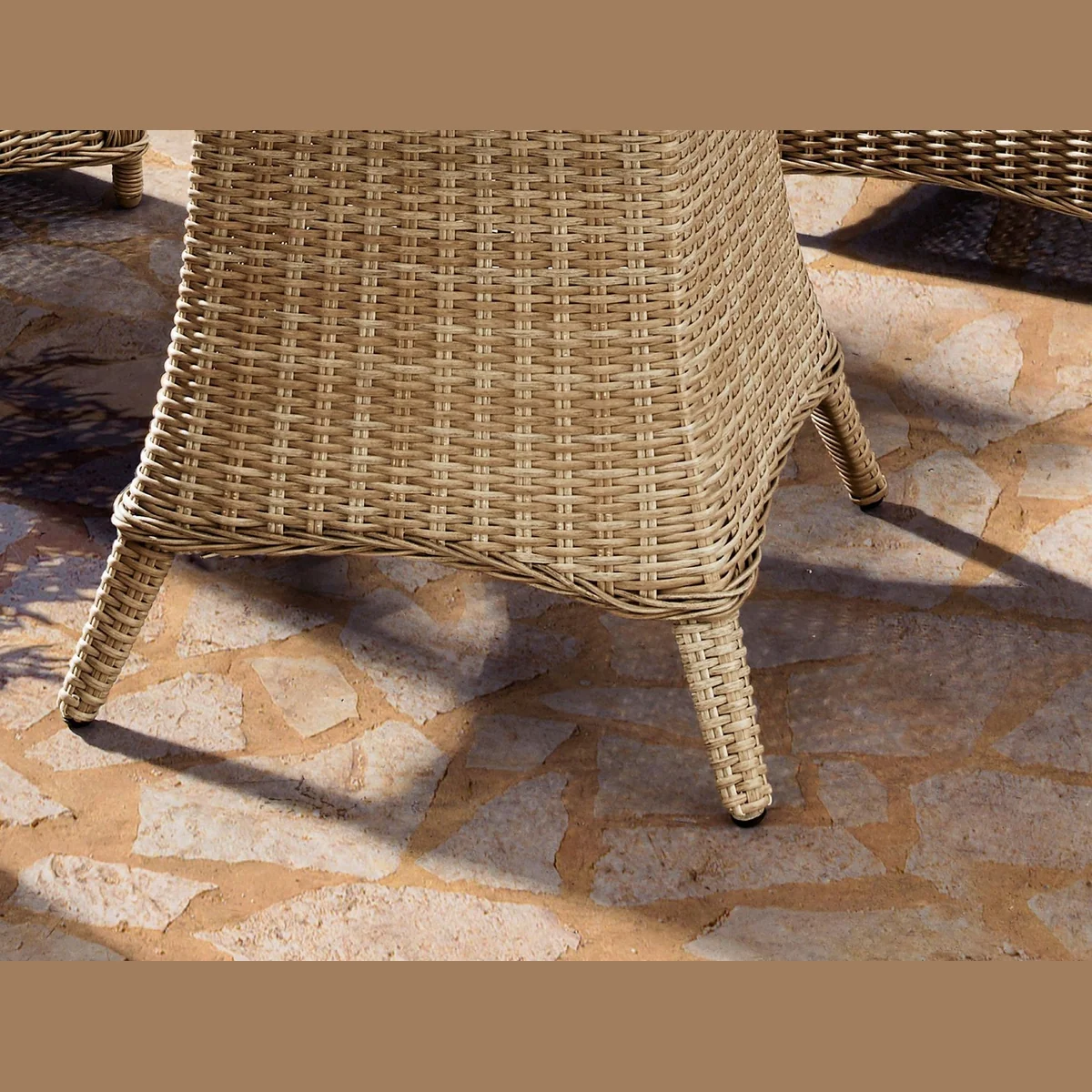Destiny Garten-Essgruppe MALAGA LUNA, 13-tlg. Set mit 4 Polstersesseln und Glasplattentisch 4