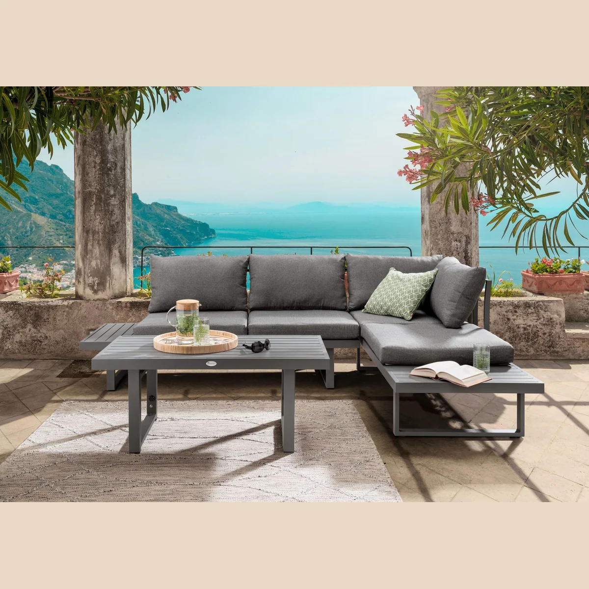 Destiny Gartenlounge-Set SEA POINT, stilvolles 15-teiliges Loungeset