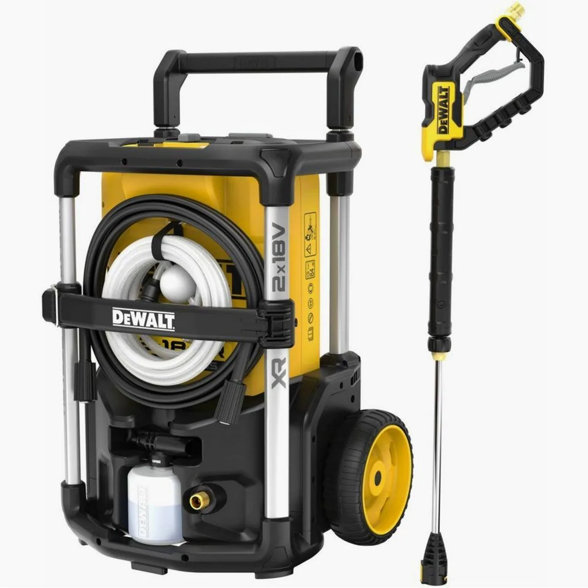 DeWalt Akku-Hochdruckreiniger DCMPW1600N-XJ, kabellos, 3 Druckeinstellungen, robustes Design