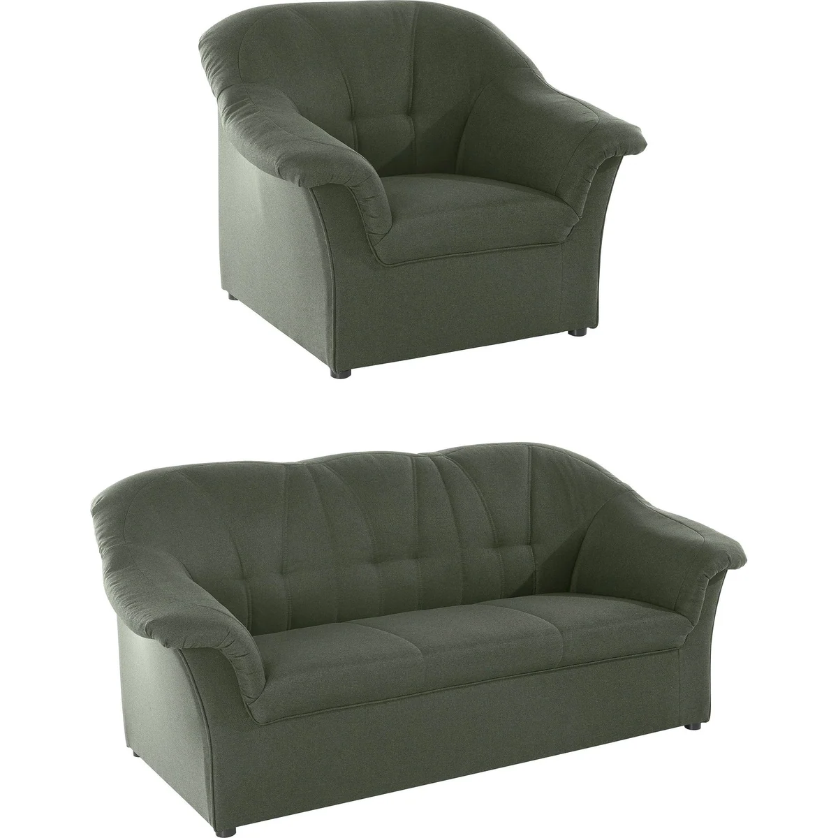 DOMO collection Polstergarnitur Pegnitz, elegantes Set aus Sessel und 3-Sitzer 4