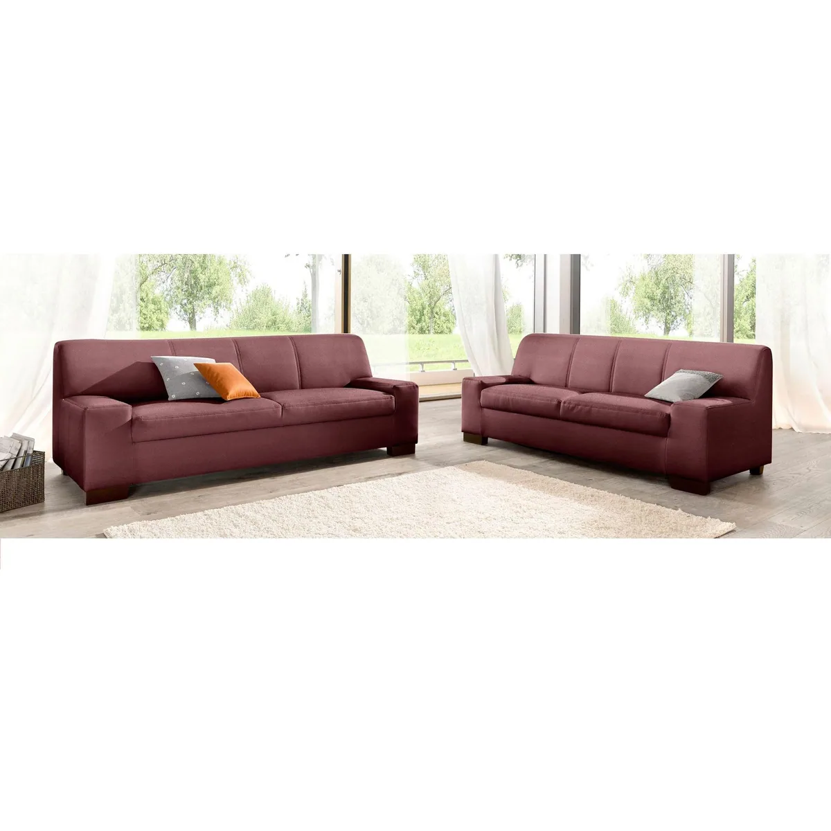 DOMO collection Polstergarnitur Norma Top, elegant und modern, 2-Sitzer und 3-Sitzer Set 2