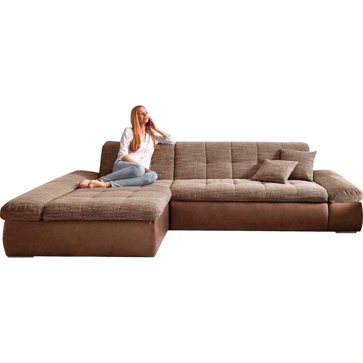 DOMO collection Ecksofa Moric, elegantes Design, viel Platz, wahlweise mit Bettfunktion 2