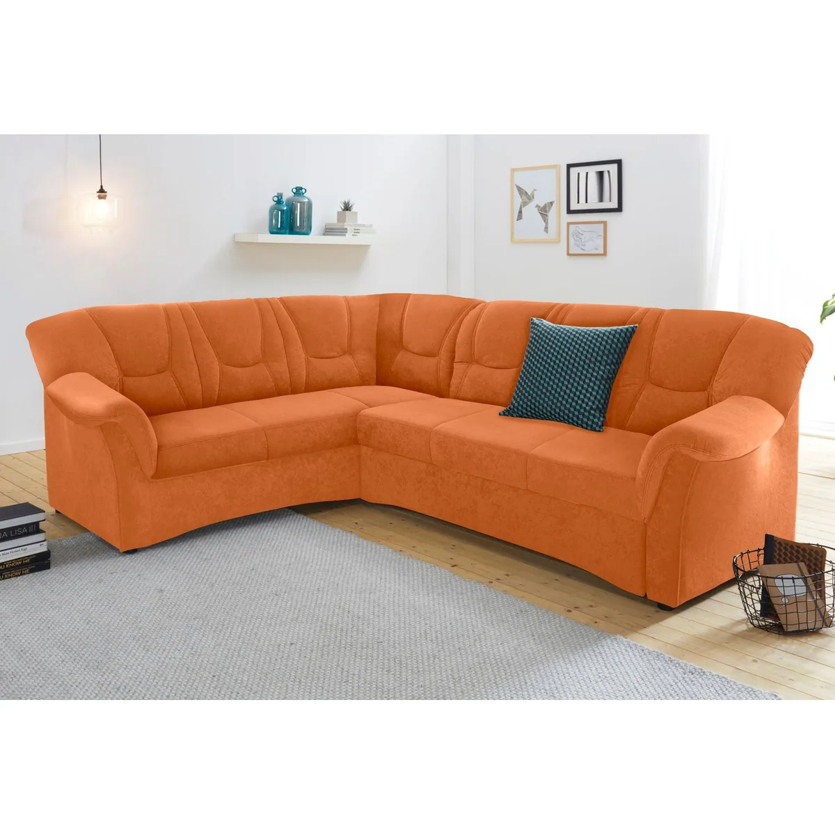 DOMO collection Ecksofa SARAFINA, elegantes Design, individueller Komfort, auch mit Schlaffunktion