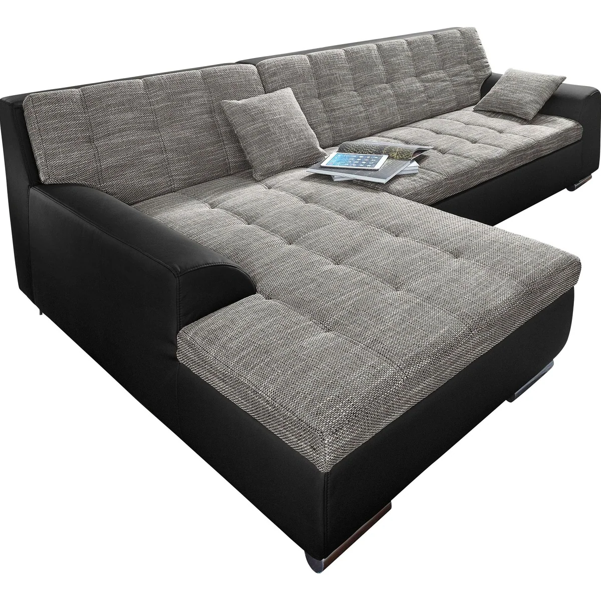 DOMO collection Ecksofa Treviso, modernes Design, viele Bezüge — inkl. Zierkissen, L-Form 3