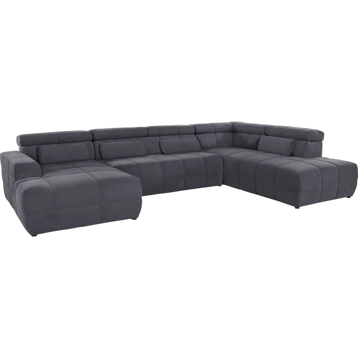 DOMO collection Wohnlandschaft Brandon, moderne Optik, flexible Sitztiefenverstellung, U-Form 2