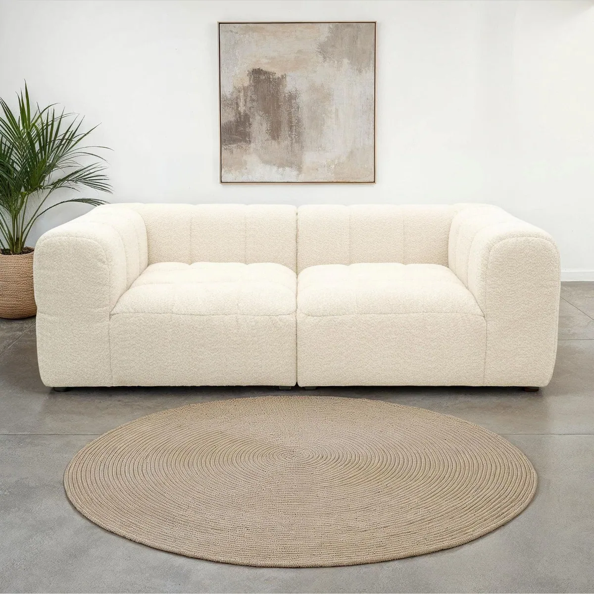 DOMO collection Big-Sofa Ghent, modernes Design, 2 Breiten wählbar, bequeme Federkernpolsterung