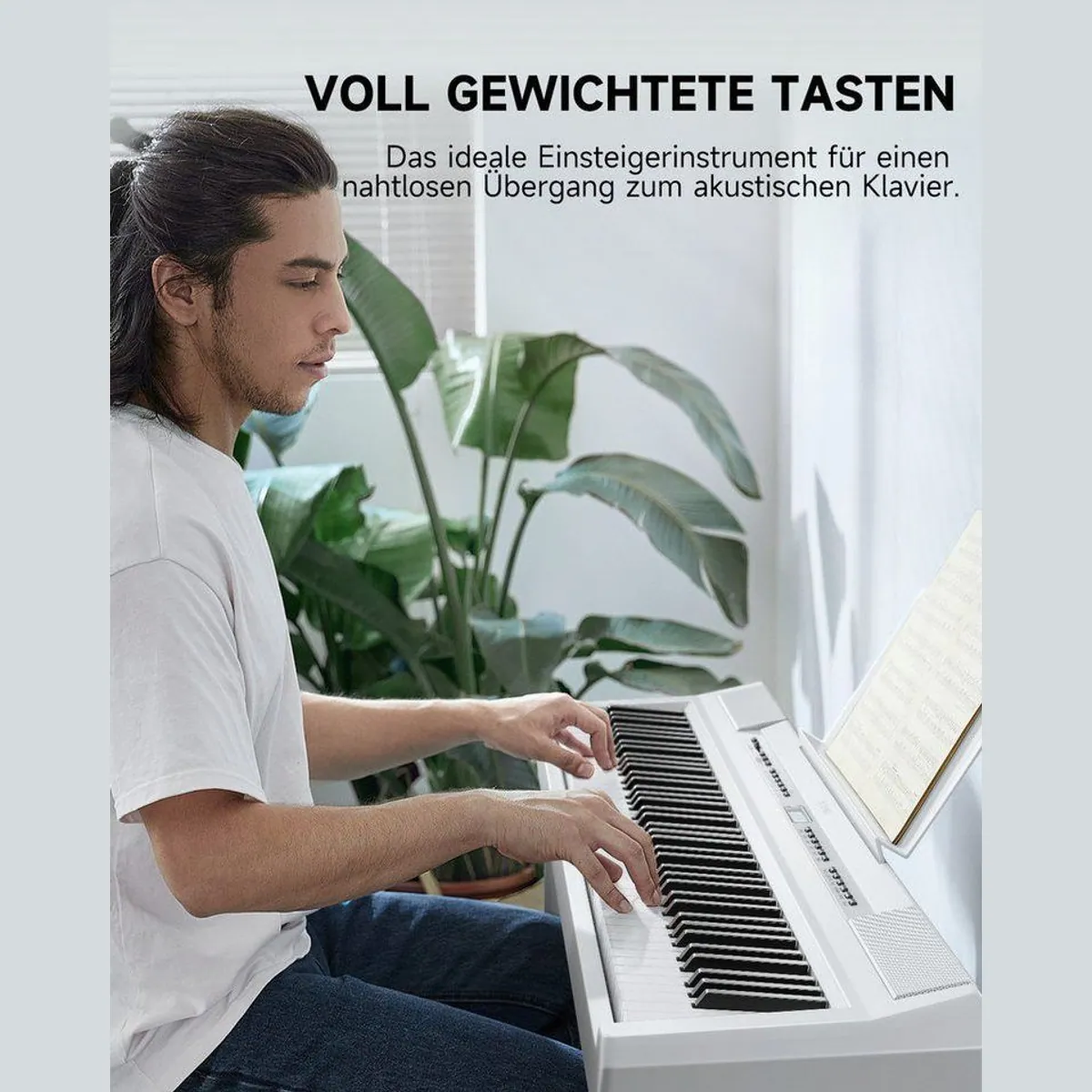 Donner DEP-20 Digitalpiano, 88 gewichtete Tasten, 238 Klangfarben, LCD-Display 4